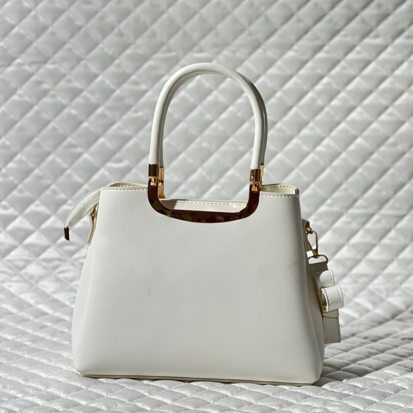White - Elegant Raxine Hand Bags
